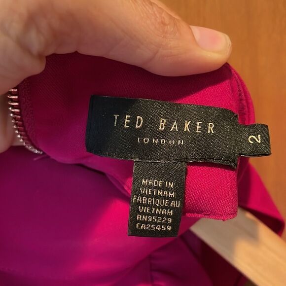 BARBIE Core TED Baker Torriya Ruffle Tunic Dress in Hot Pink - Picture 11 of 14